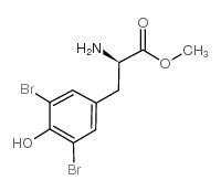 3,5-二溴吲哚-d-酪氨酸甲酯结构式