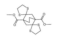 dimethyl 1'H,4'H-dispiro[1,3-dithiolane-2,2'-bicyclo[2.2.2]octane-5',2''-[1,3]dithiolane]-1',4'-dicarboxylate Structure