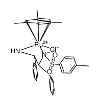 RuCl[(S,S)-Tsdpen](mesitylene) structure