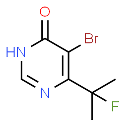5-溴-6-(2-氟丙烷-2-基)嘧啶-4(3H)-酮结构式