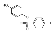 (4-hydroxyphenyl) 4-fluorobenzenesulfonate Structure