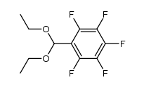 1-(diethoxymethyl)-2,3,4,5,6-pentafluorobenzene结构式