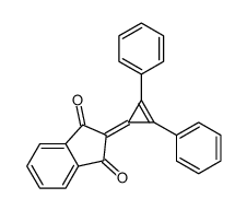 2-(2,3-Diphenyl-2-cyclopropen-1-ylidene)-1H-indene-1,3(2H)-dione结构式