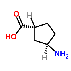 trans-3-aminocyclopentane-1-carboxylic acid Structure