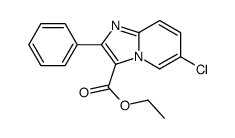 6-氯-2-苯基咪唑并[1,2-a]吡啶-3-羧酸乙酯结构式