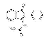 N-(3-oxo-2-phenyl-inden-1-yl)acetamide结构式