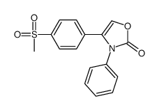 4-(4-methylsulfonylphenyl)-3-phenyl-1,3-oxazol-2-one结构式