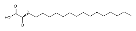 氘代十八烷酸(2,2-D2)结构式