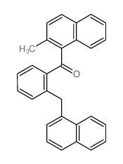 (2-methylnaphthalen-1-yl)-[2-(naphthalen-1-ylmethyl)phenyl]methanone结构式