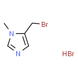 5-(溴甲基)-1-甲基-1H-咪唑氢溴酸盐结构式