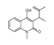 3-(1,2-Dimethyl-2-propenyl)-4-hydroxy-1-methylquinolin-2(1H)-one结构式