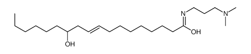 [R-(Z)]-N-[3-(dimethylamino)propyl]-12-hydroxy-9-octadecenamide Structure
