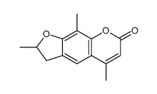 2,5,9-trimethyl-2,3-dihydrofuro[3,2-g]chromen-7-one Structure