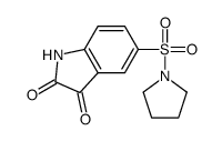 5-(吡咯烷-1-磺酰基)-1H-吲哚-2,3-二酮结构式