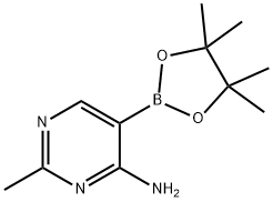 4-Amino-2-methylpyrimidine-5-boronic acid pinacol ester Structure