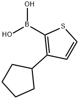 3-(Cyclopentyl)thiophene-2-boronic acid Structure