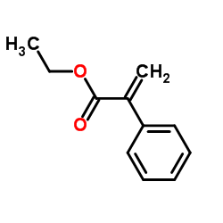 2-苯基丙烯酸乙酯结构式