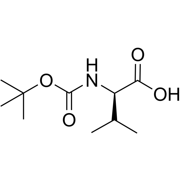 BOC-D-缬氨酸结构式