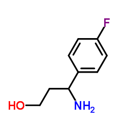 (R)-3-(4-氟苯基)-beta-氨基丙醇结构式