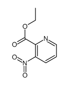 3-硝基吡啶-2-甲酸乙酯结构式