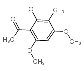 2-羟基-4,6-二甲氧基-3-甲基苯乙酮结构式