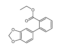 2-BENZO[1,3]DIOXOL-5-YL-BENZOIC ACID ETHYL ESTER Structure