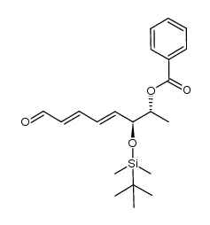 (6S,7R)-7-benzoyloxy-6-(1,1-dimethylethyl)dimethylsiloxy-2,4-octadienal Structure