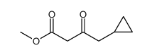 4-CYCLOPROPYL-3-OXO-BUTYRIC ACID METHYL ESTER结构式