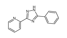 3-(2-吡啶基)-5-苯基-1,2,4-三唑结构式