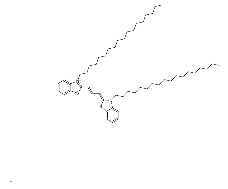 dioctadecylthiacarbocyanine iodide Structure