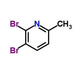 2,3-DIBROMO-6-PICOLINE structure