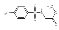 2-(4-甲基苯基磺酰氨基)乙酸甲酯结构式