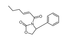 (4R)-3-hex-2-enoyl-4-phenyl-1,3-oxazolidin-2-one结构式