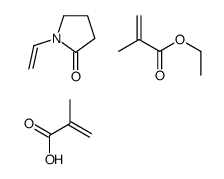 1-ethenylpyrrolidin-2-one,ethyl 2-methylprop-2-enoate,2-methylprop-2-enoic acid Structure