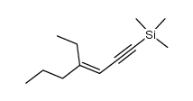 (4-ethyl-hept-3-en-1-ynyl)-trimethyl-silane结构式