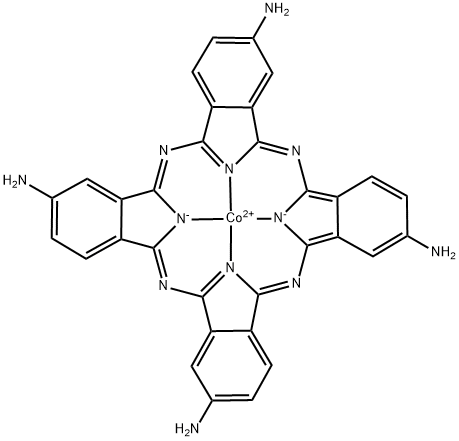 (4,4′,4′′,4′′′-四氨基酞菁)钴结构式
