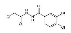 3,4-dichloro-N'-(2-chloroacetyl)benzohydrazide结构式