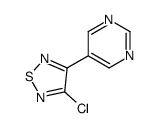 3-chloro-4-pyrimidin-5-yl-1,2,5-thiadiazole结构式