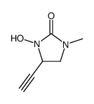 2-Imidazolidinone, 4-ethynyl-3-hydroxy-1-methyl- (9CI) Structure