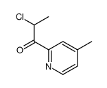 1-Propanone, 2-chloro-1-(4-methyl-2-pyridinyl)- (9CI) Structure