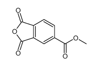 methyl 1,3-dihydro-1,3-dioxoisobenzofuran-5-carboxylate structure