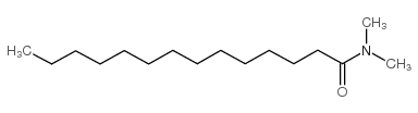Tetradecanamide,N,N-dimethyl- Structure
