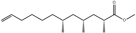 [2R,4R,6R,(-)]-2,4,6-Trimethyl-11-dodecenoic acid methyl ester结构式