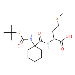 D-Methionine, N-[[1-[[(1,1-dimethylethoxy)carbonyl]amino]cyclohexyl]carbonyl]- (9CI) Structure
