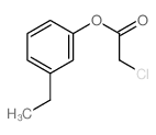 Acetic acid, 2-chloro-,3-ethylphenyl ester Structure