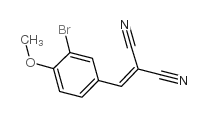 ((3-BROMO-4-METHOXYPHENYL)METHYLENE)METHANE-1,1-DICARBONITRILE Structure