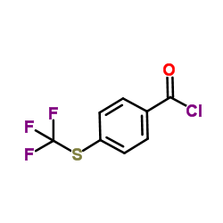 4-三氟甲硫基苯甲酰氯结构式