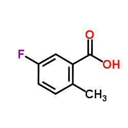 5-氟-2-甲基苯甲酸结构式