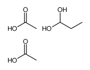 acetic acid,propane-1,1-diol Structure