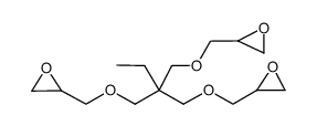 1-(2,3-epoxypropoxy)-2,2-bis[(2,3-epoxypropoxy)methyl]butane structure